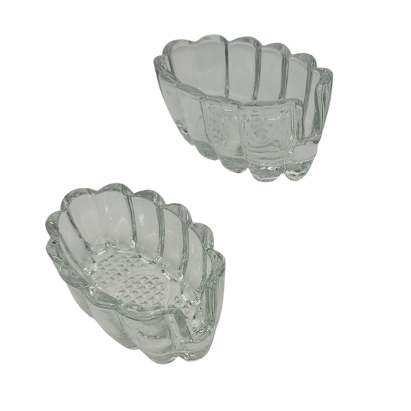 NIB NWOT Vintage Princess House Glass Spoon Holders Buffet Service - Picture 7 of 10